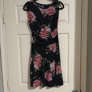 Enfocus Studio Pink Ruched Midi Sundress for Wedding Guest